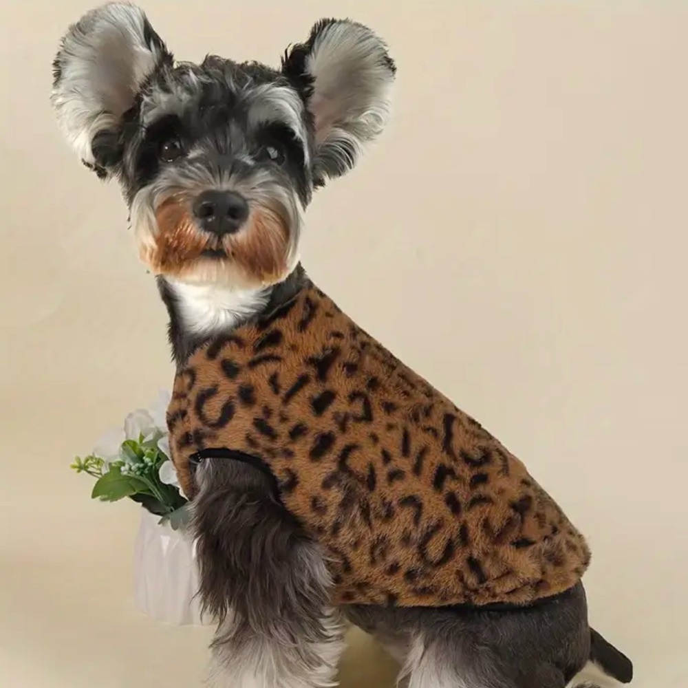 NWT Leopard Dog Vest Size Medium